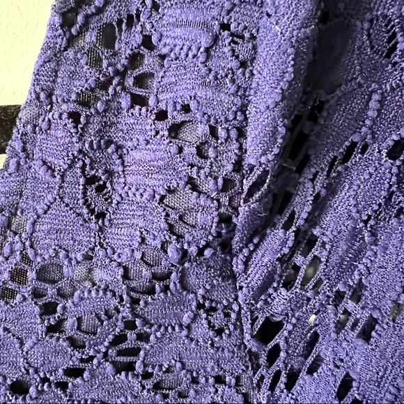 Sugar Thrillz Love Notes Dollskill navy lace 3/4 sleeve fit flare skater dress - Picture 6 of 9